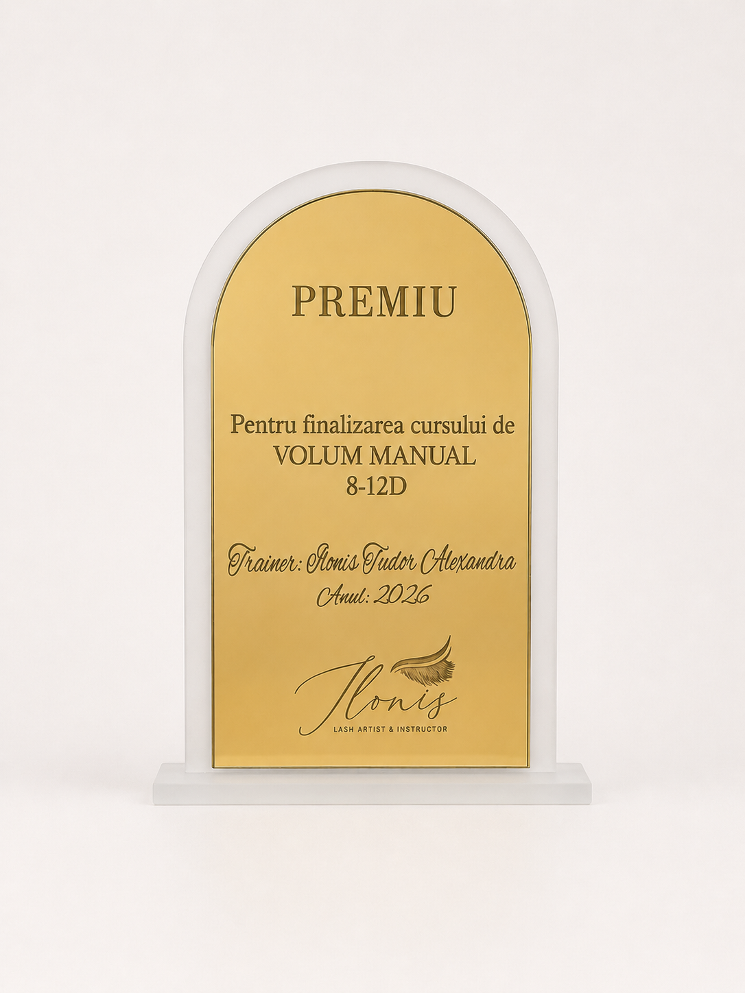 Trofeu Arcadă Semiarcadă Plexiglass