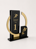 Trofeu sportiv plexiglass auriu pentru competiții