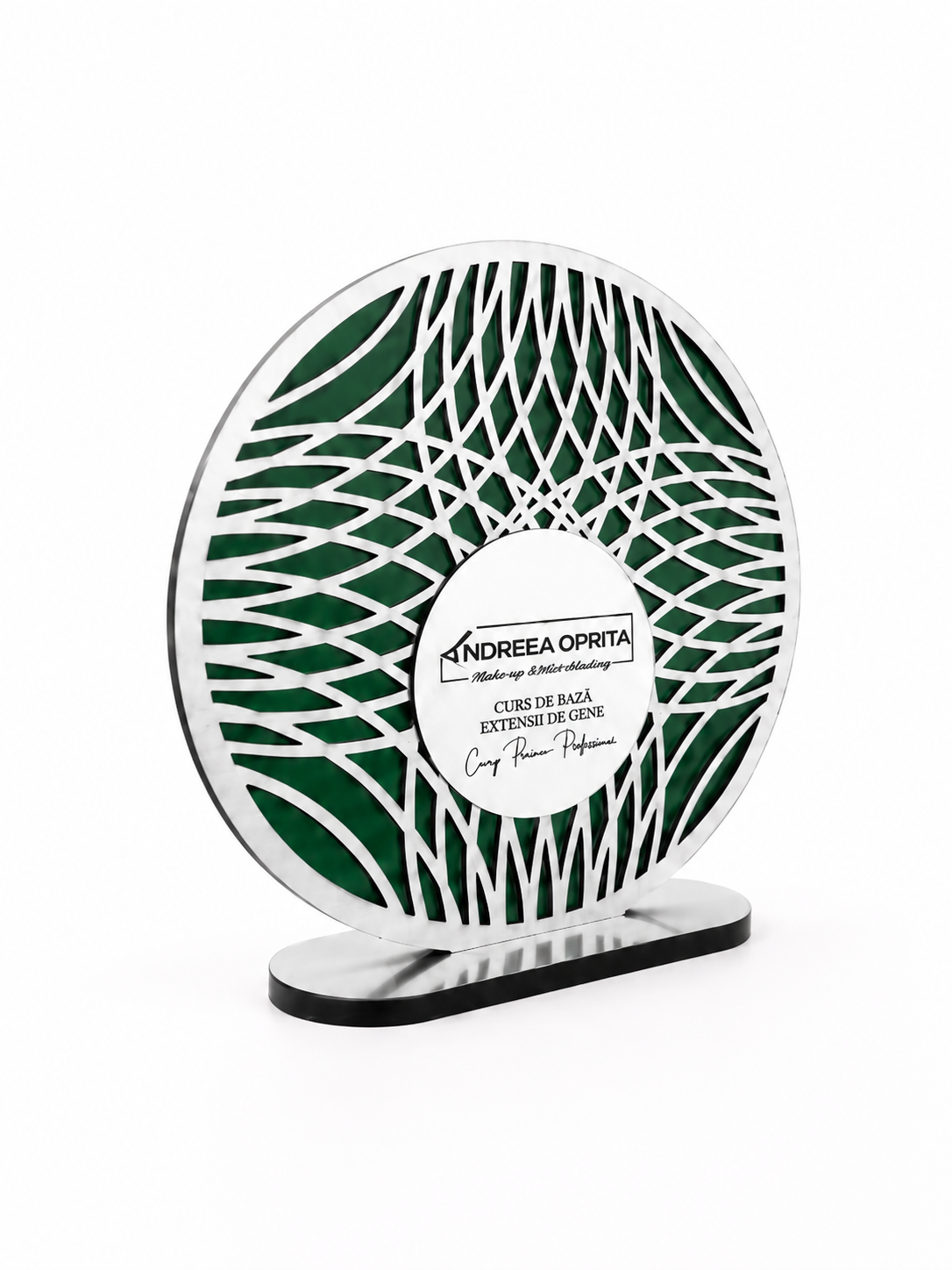 Trofeu silver cerc metalex argintiu corporate