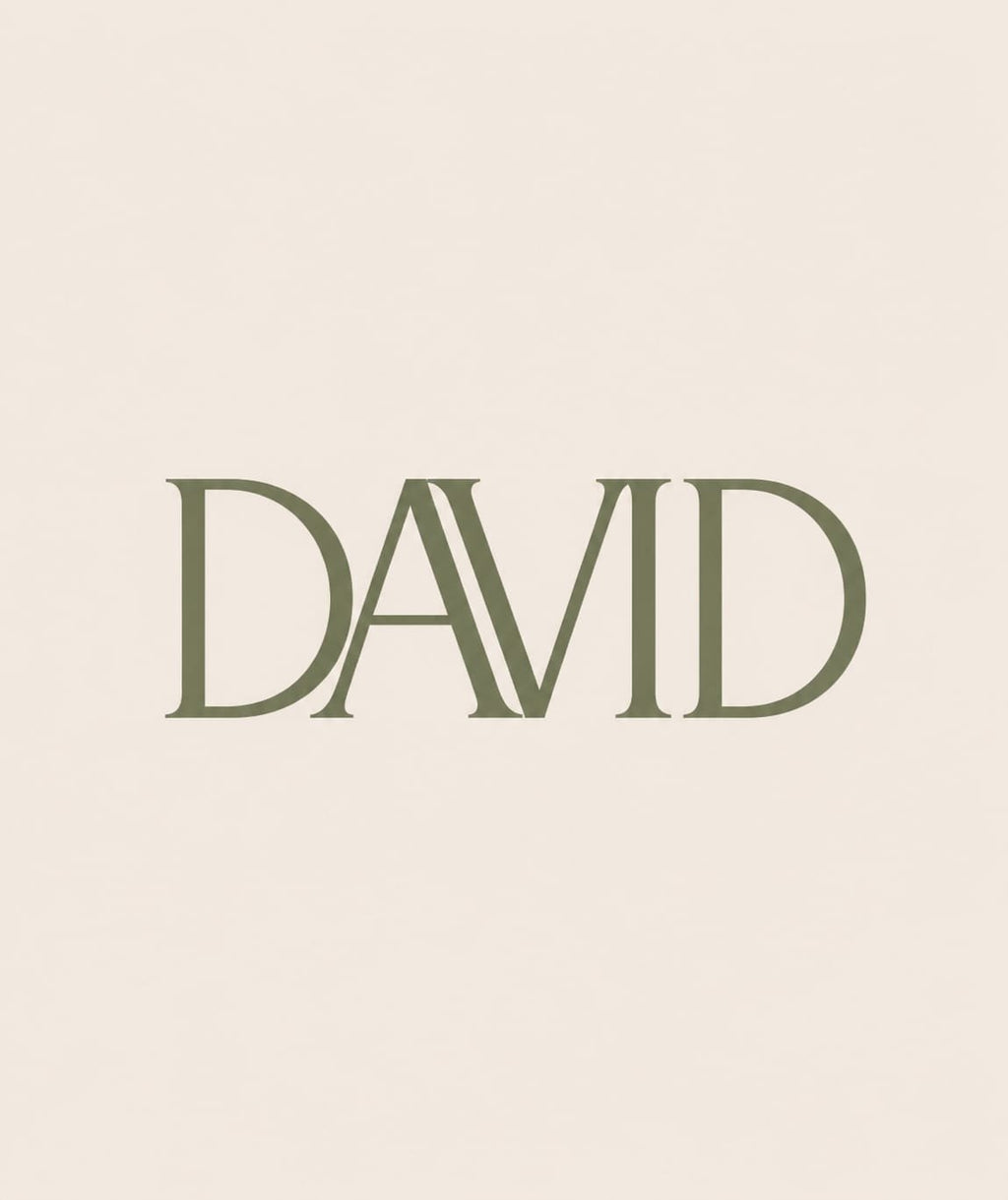 Nume personalizat MDF vopsit decupat David