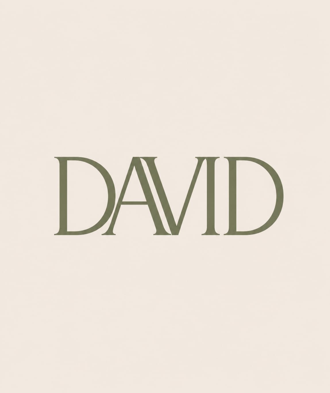 Nume personalizat MDF vopsit decupat David